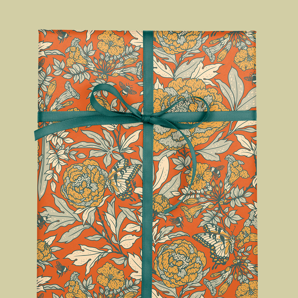 Gift Wrap: Peonies