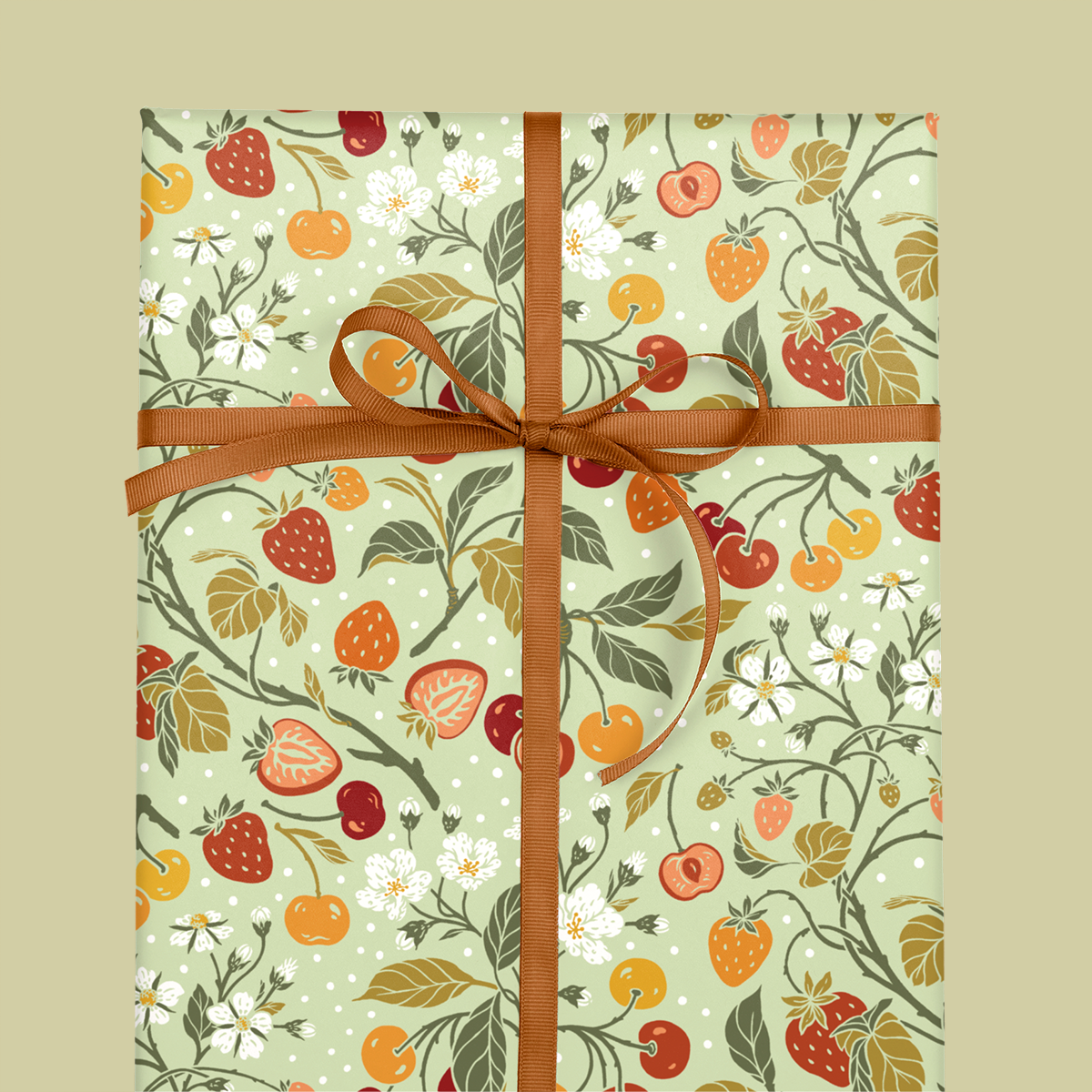 Gift Wrap: Strawberries