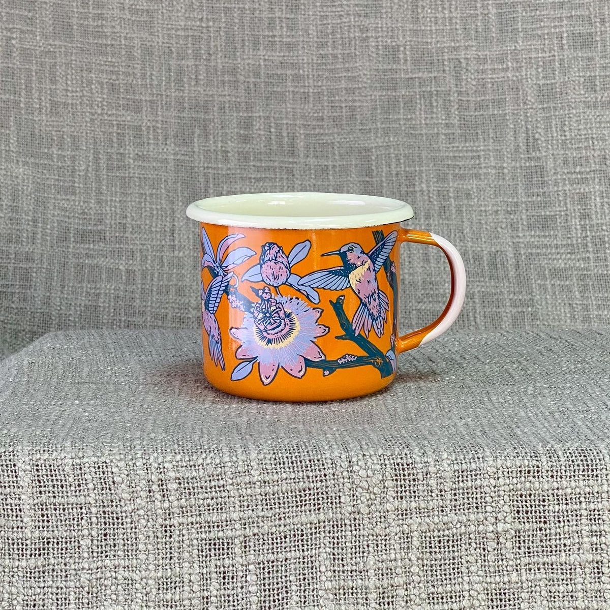 Enamelware Mug: Hummingbird