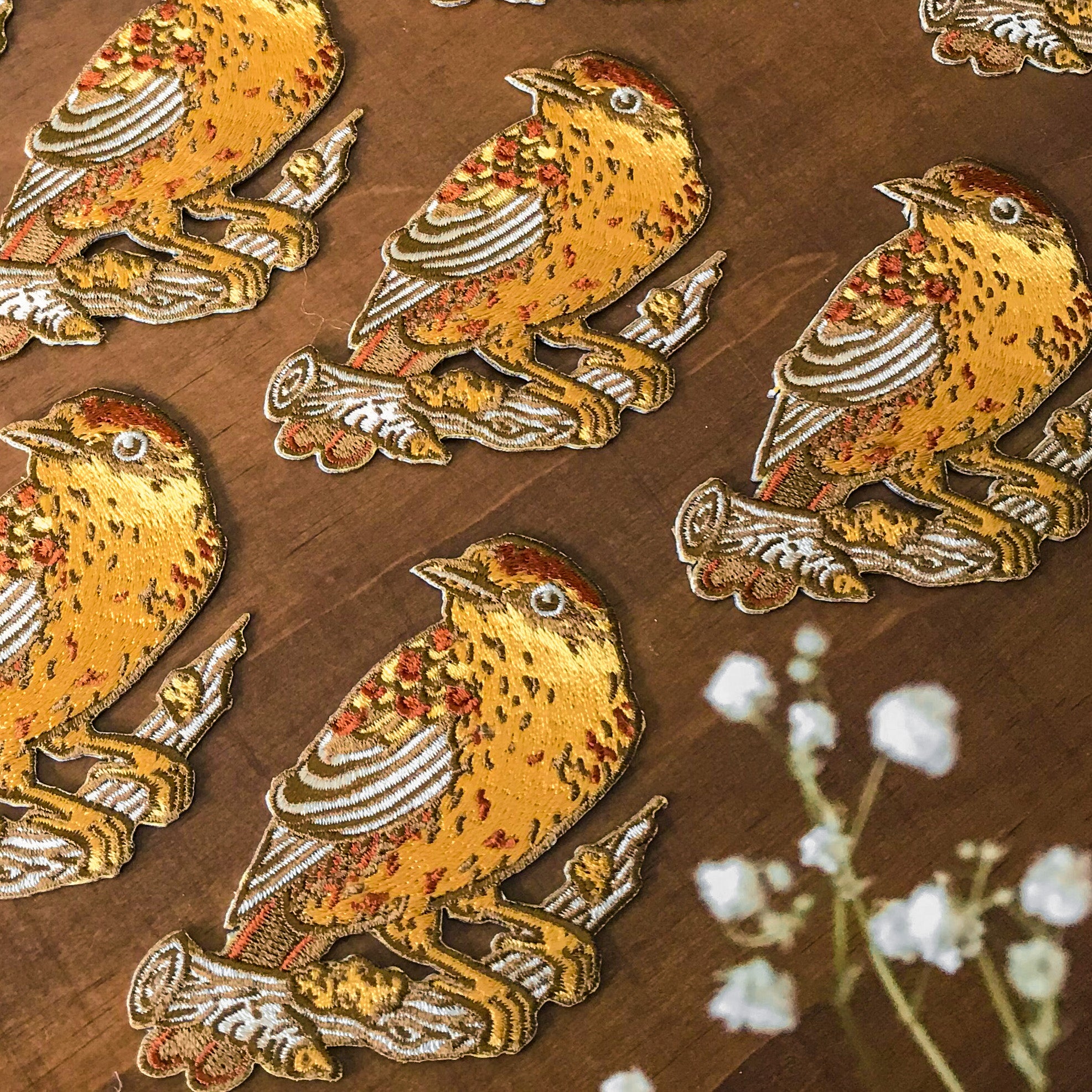 Iron on Patch: Palm Warbler