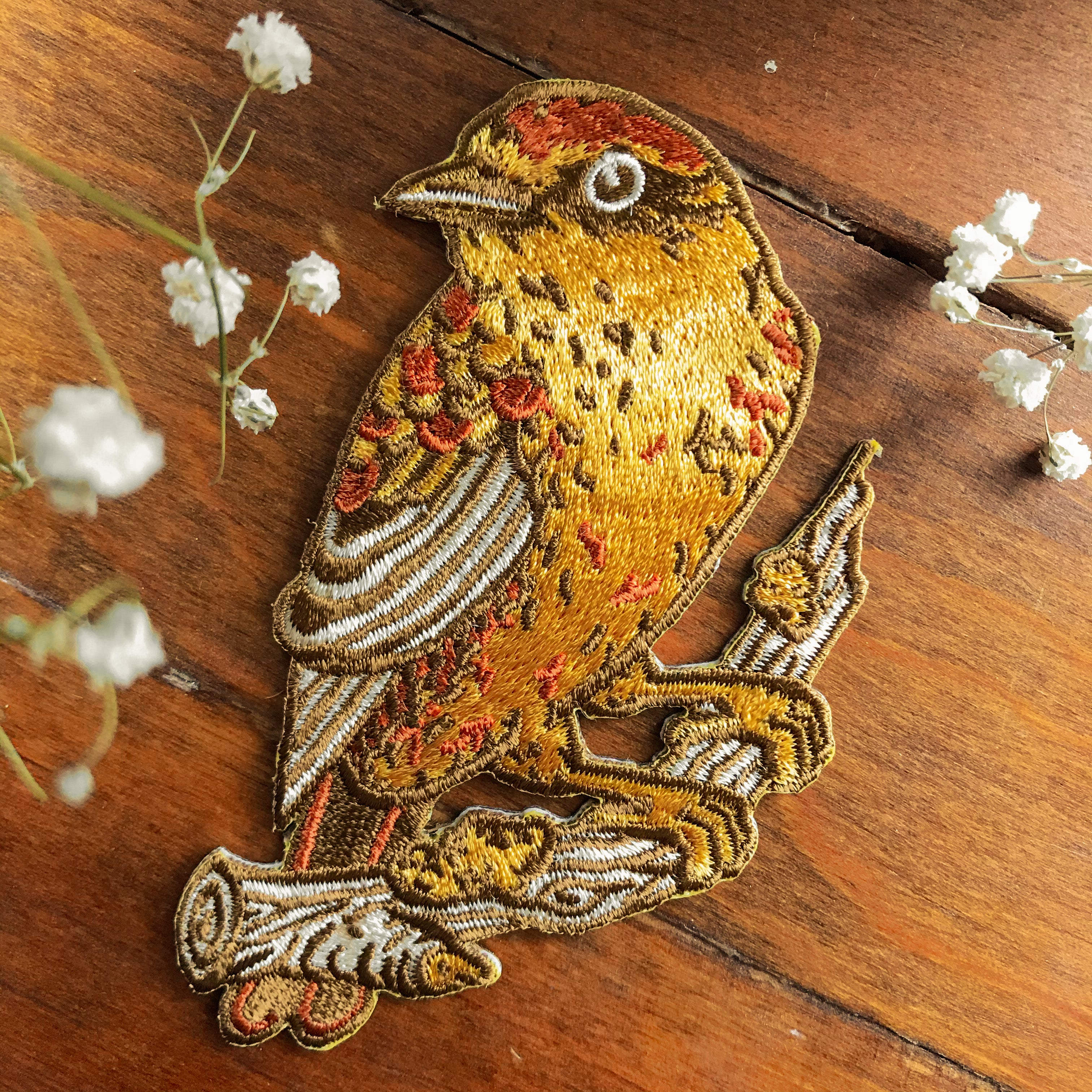 Iron on Patch: Palm Warbler