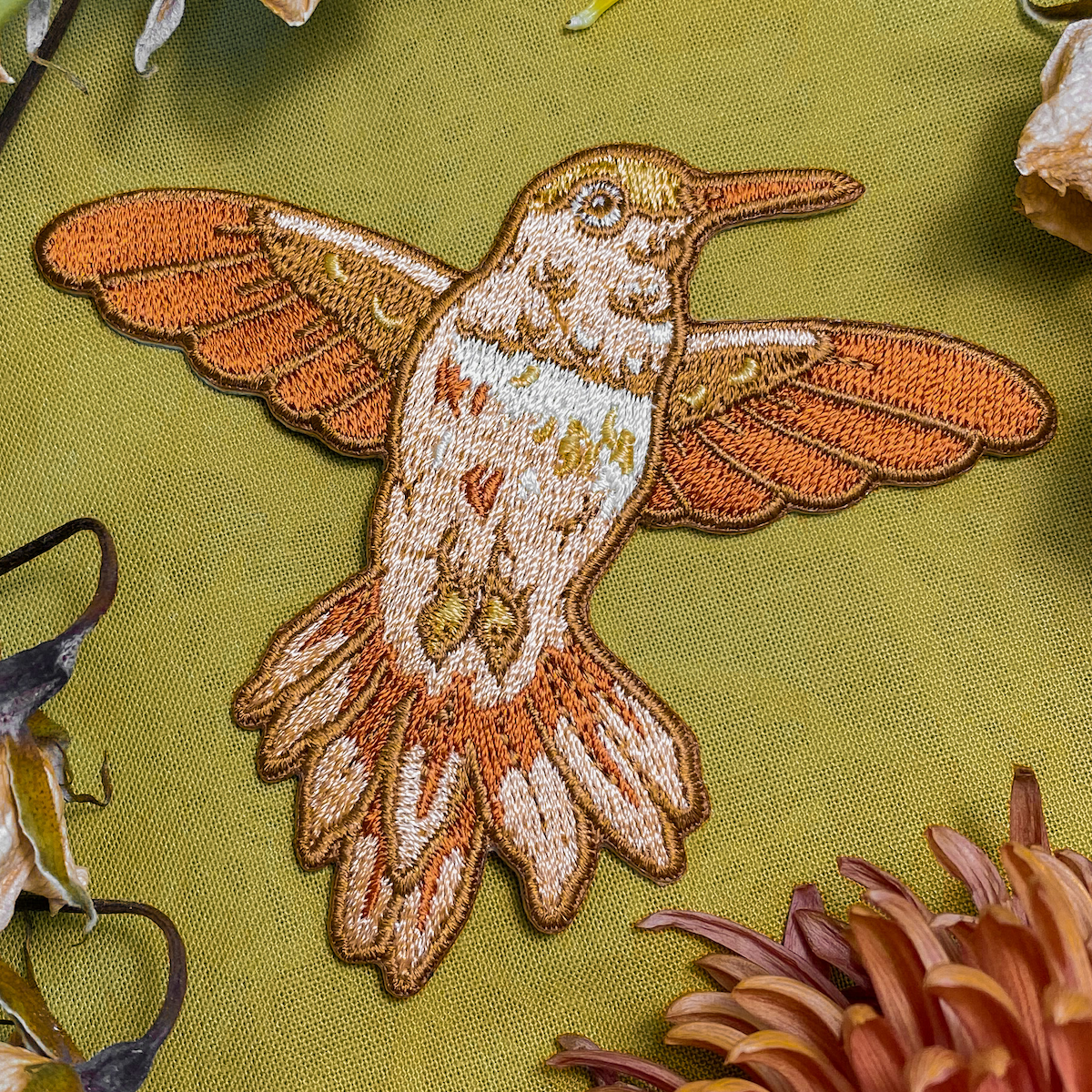 Iron on Patch: Hummingbird