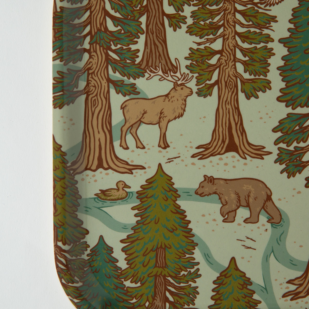 10.5x8" Birch Laminate Tray: Redwoods