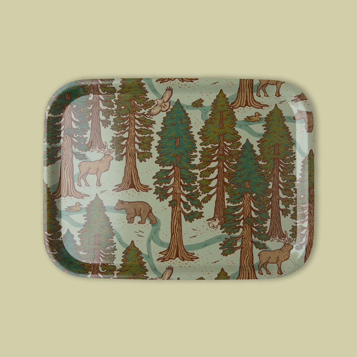 Birch Laminate Tray 10.5x8": Redwoods