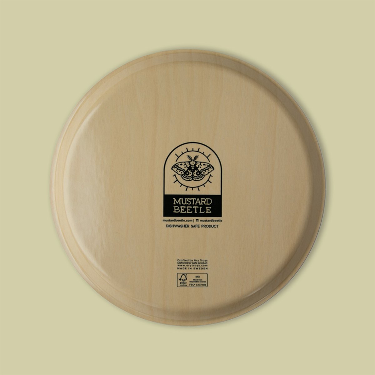 Birch Laminate Tray 12": Citrus