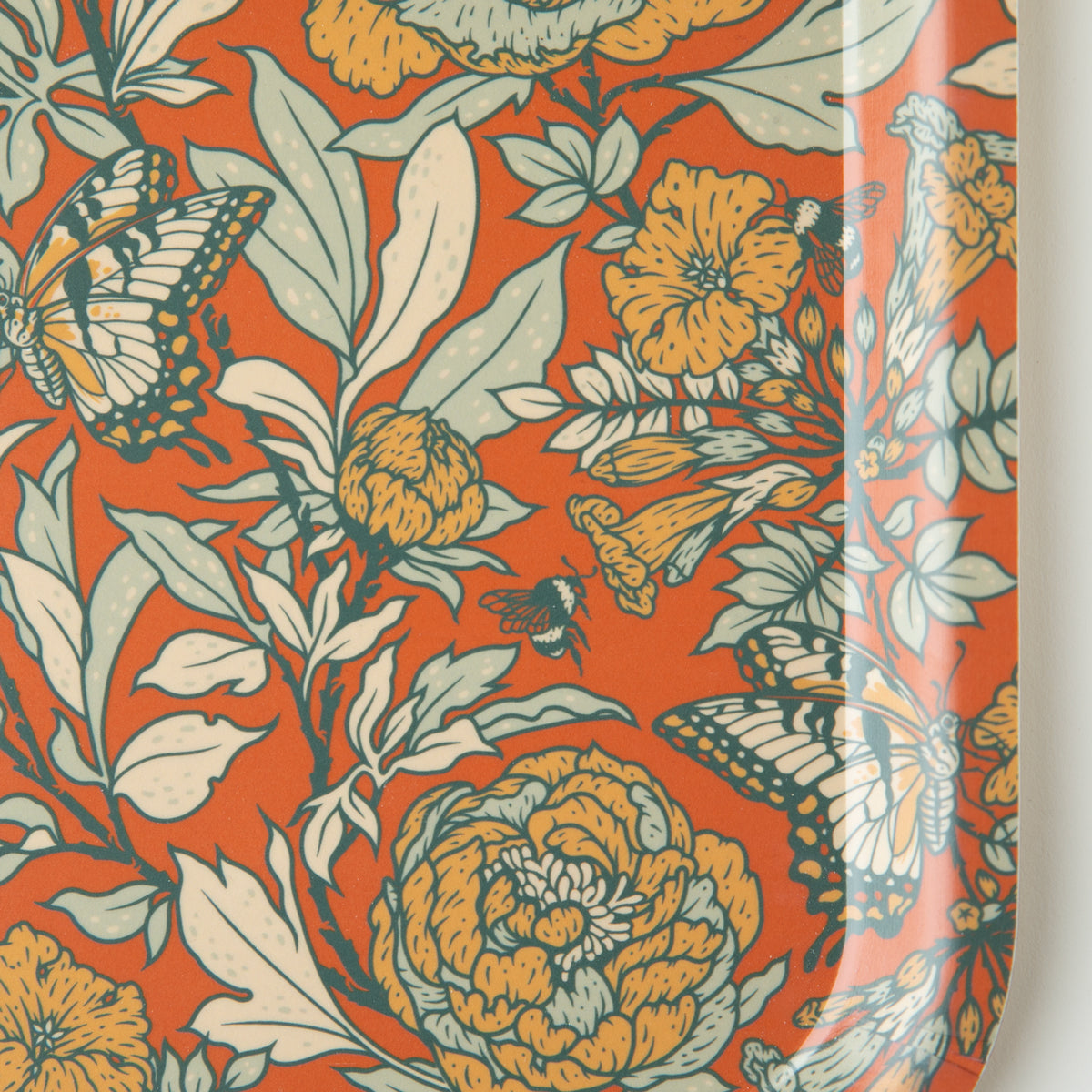 11x14" Birch Laminate Tray: Peonies