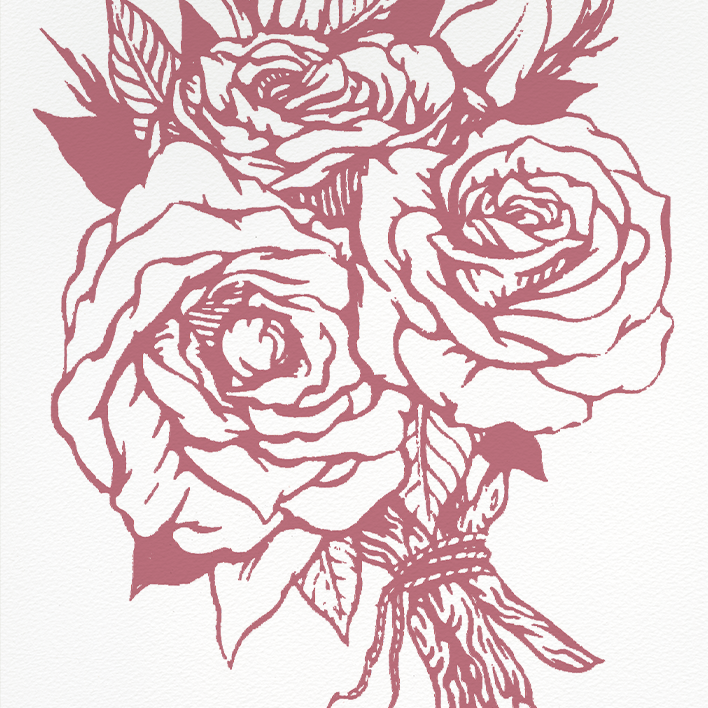 5x7" Screenprint: Bouquet