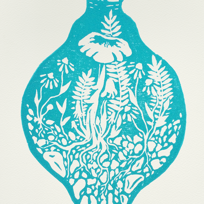 5x7" Screenprint: Terrarium