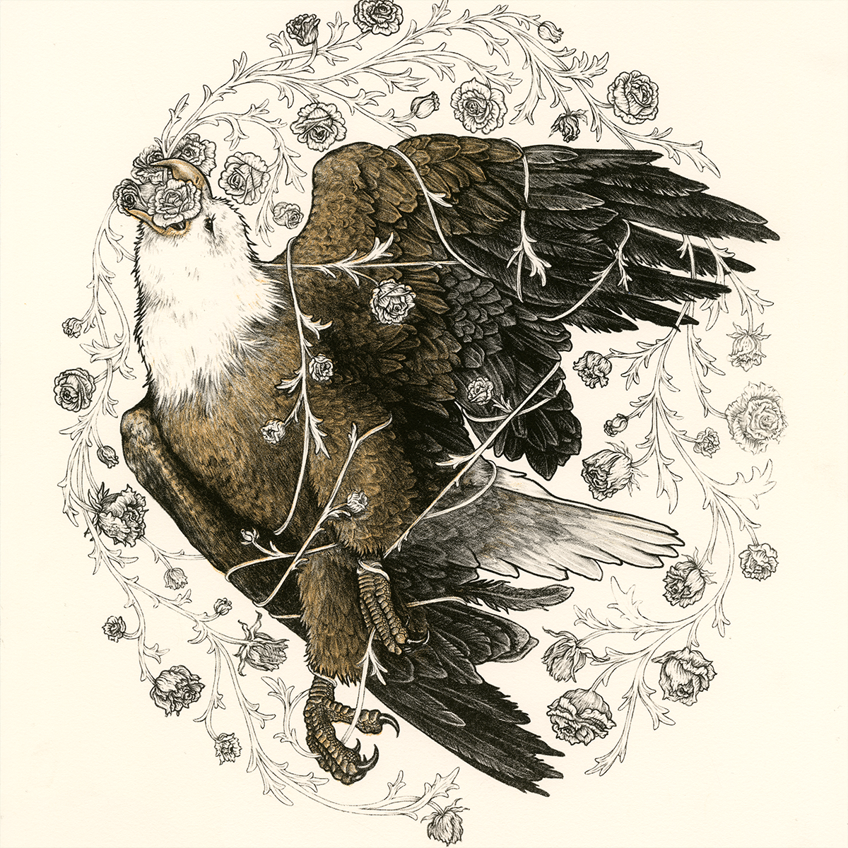 14x16" Fine Art Lithographic Print: America, the Destructive