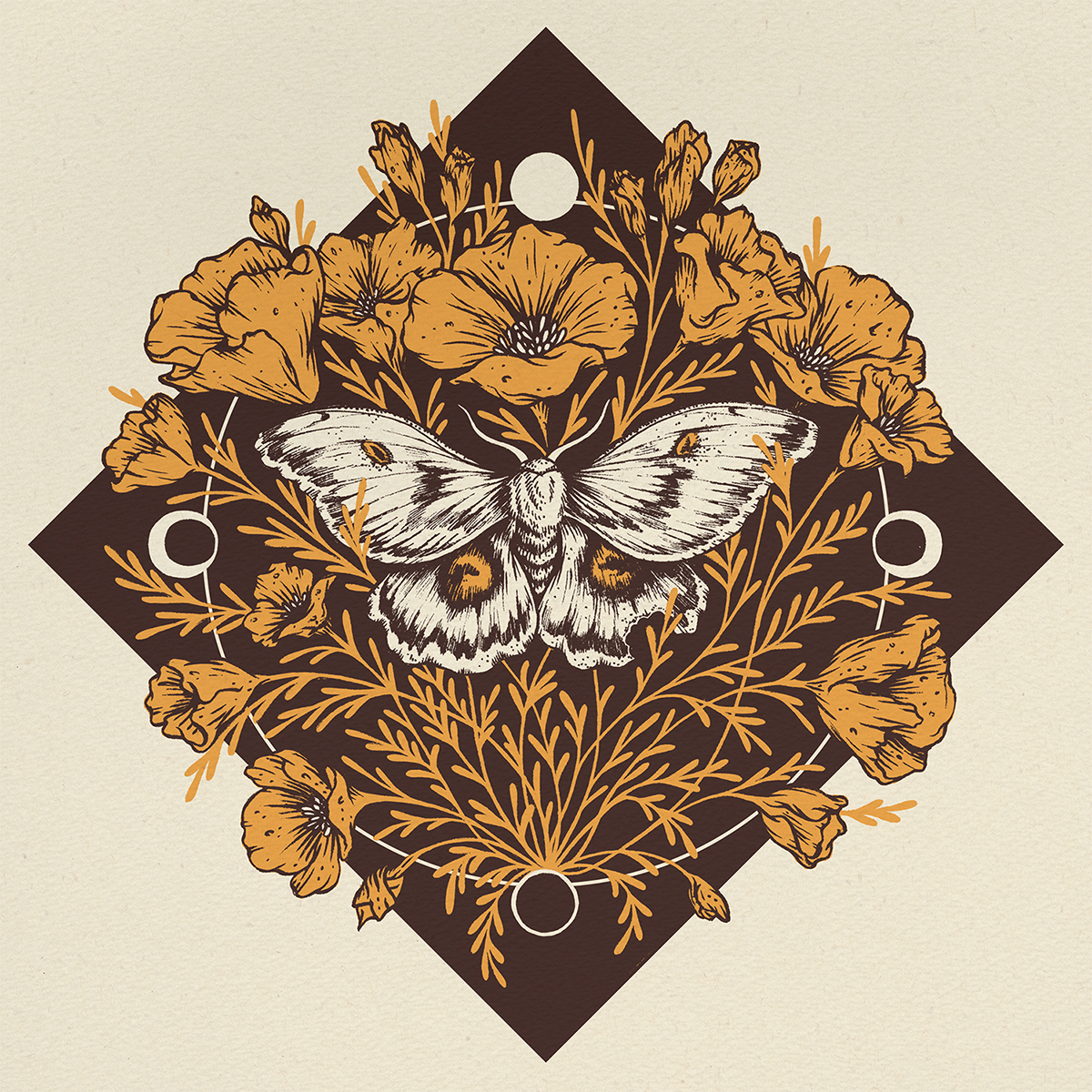 11x14" Giclee Print: By the Moonlight