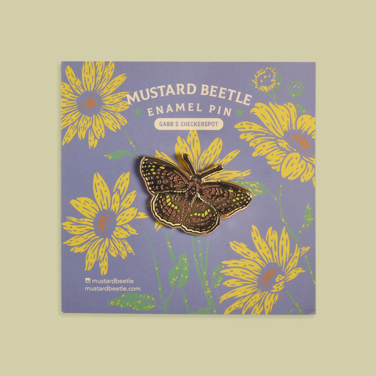 Enamel Pin: Checkerspot