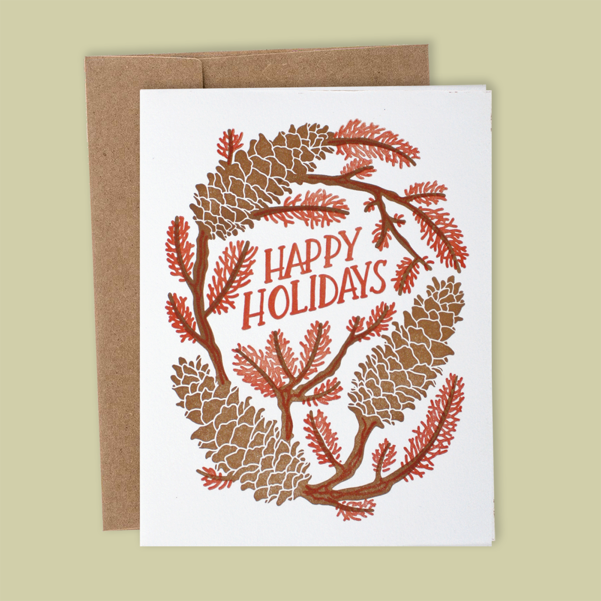 Holiday Greeting Card: Pinecone