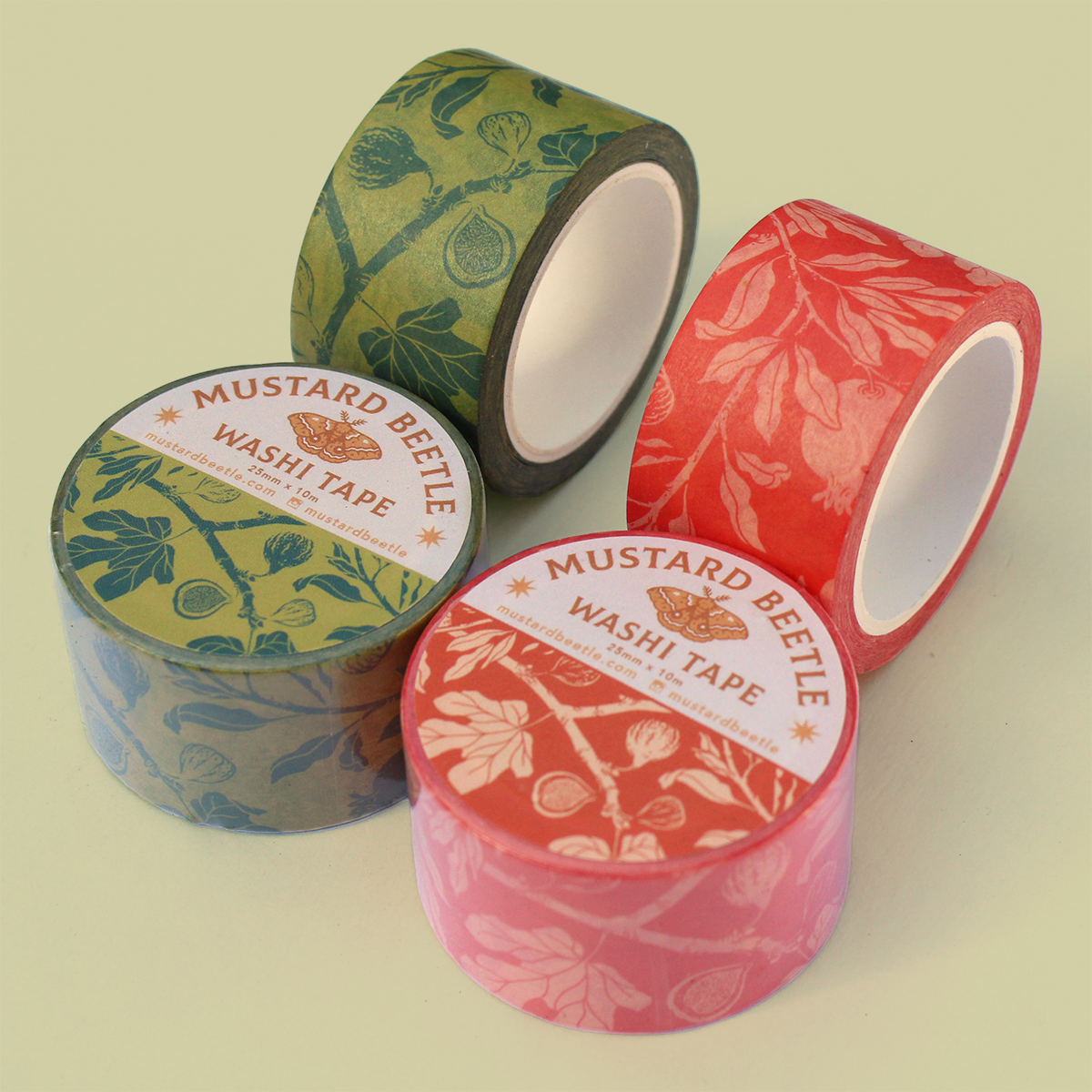 1" Washi Tape Roll: Figs