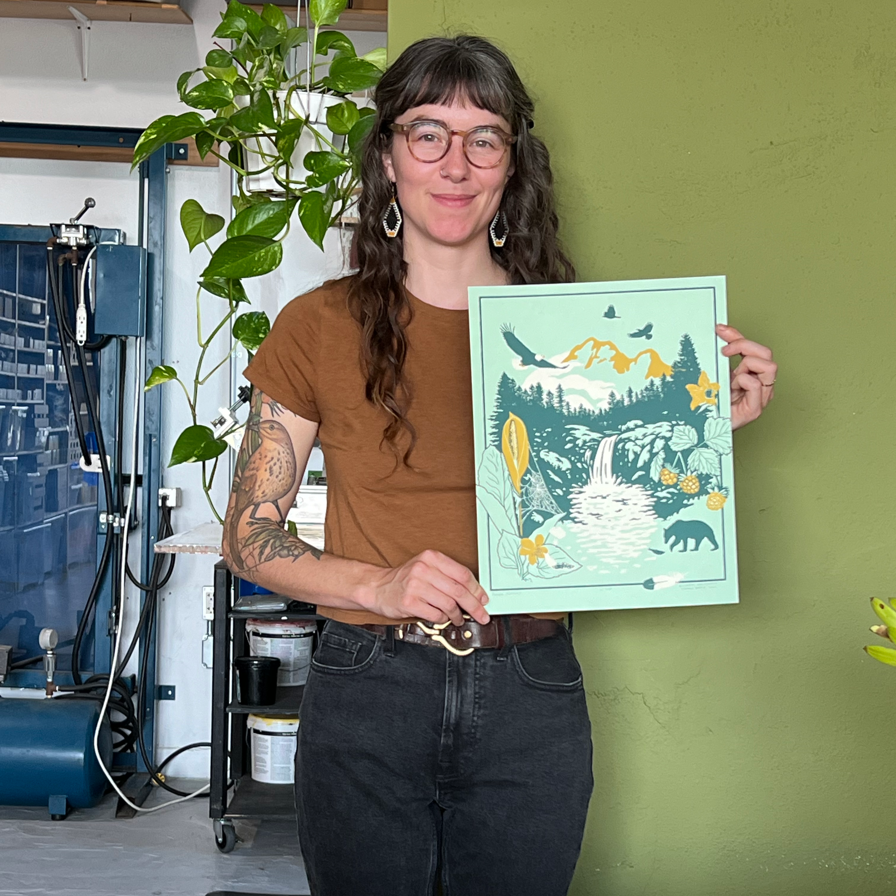 11x14" Screenprint: Pacific Northwest