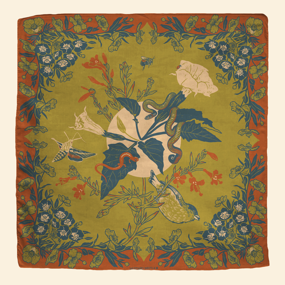Organic Fair Trade Bandana: San Gabriel Foothills
