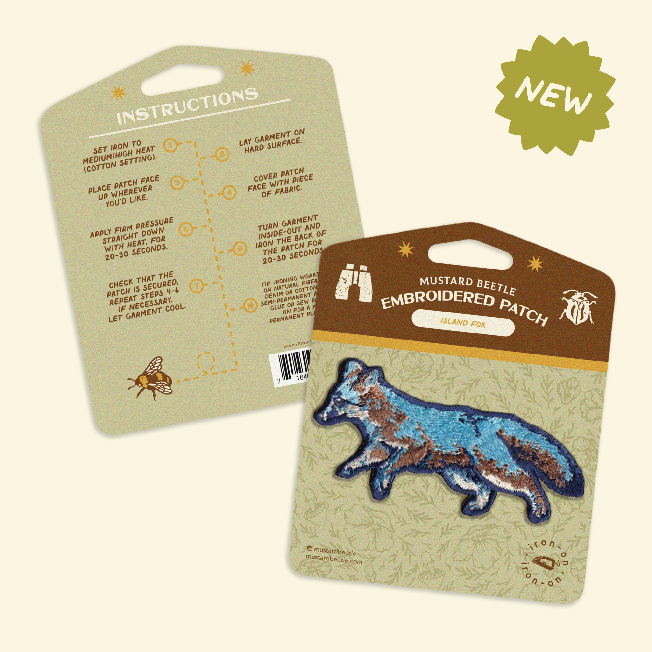 Iron on Patch: Island Fox