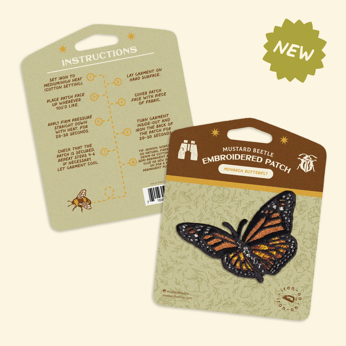 Iron on Patch: Monarch Butterfly