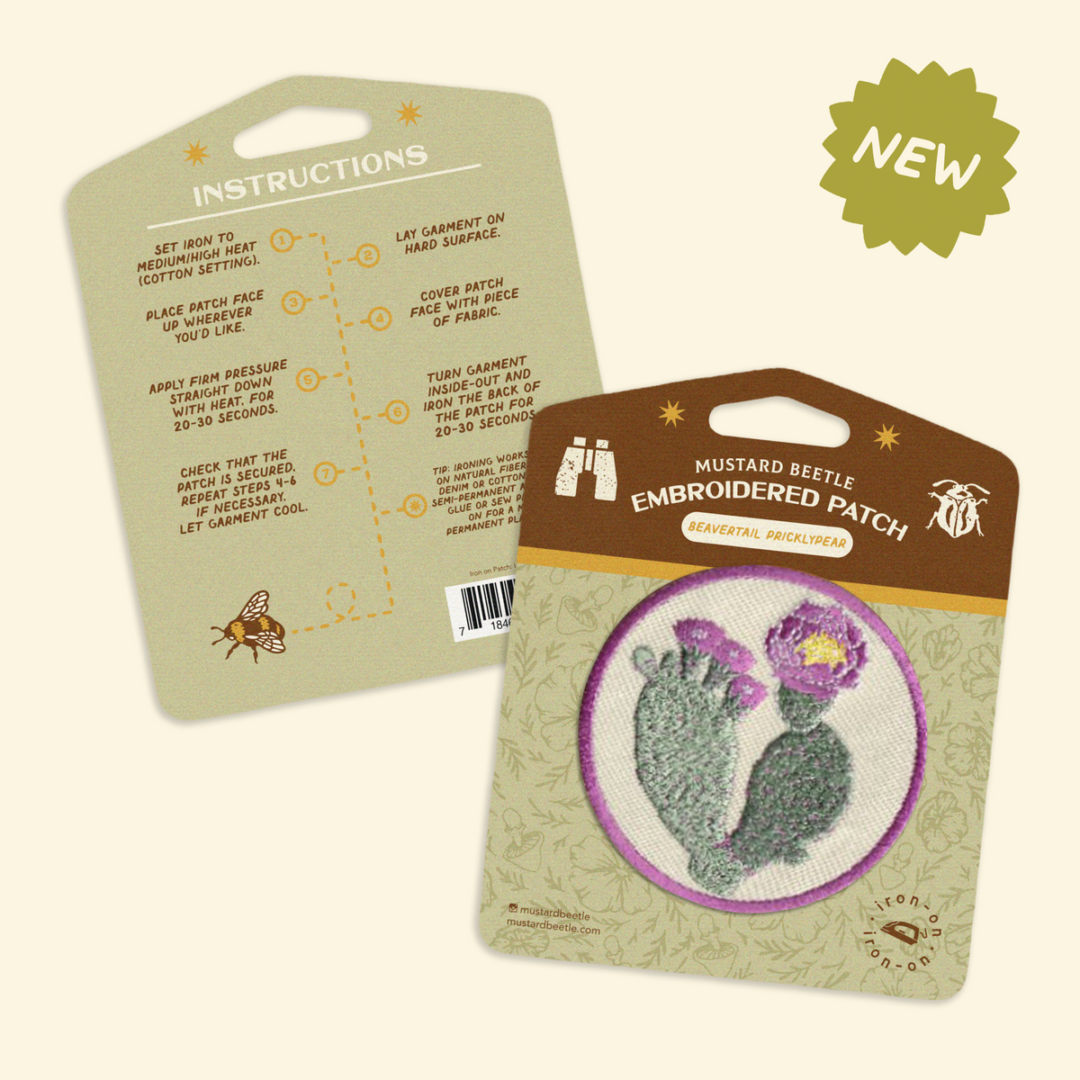 Iron on Patch: Beavertail Pricklypear