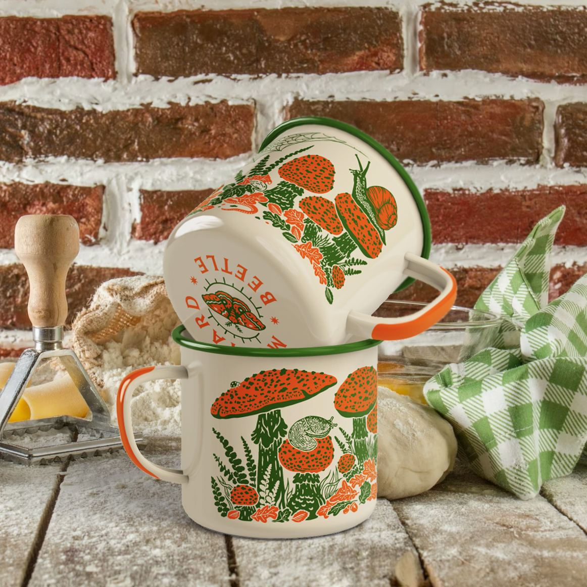 Enamelware Mug: Toad