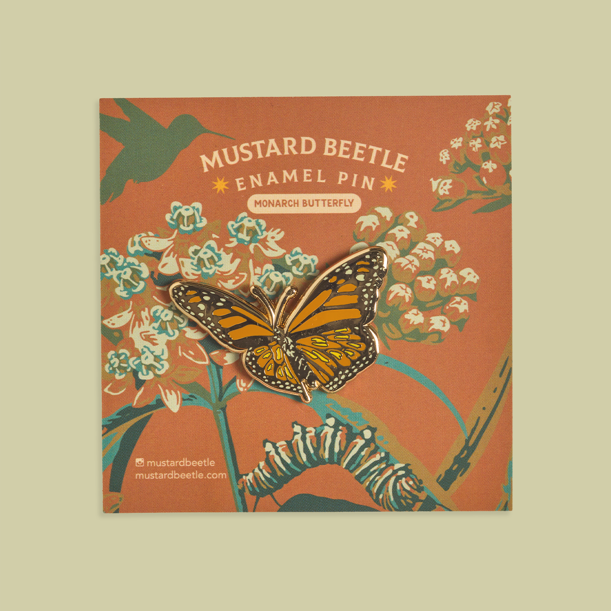 Enamel Pin: Monarch