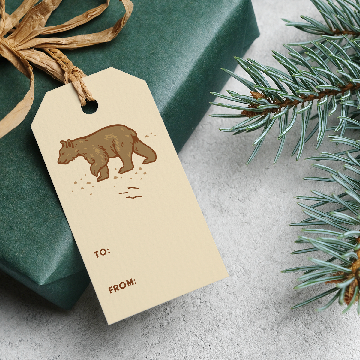 Gift Tag Set of 8: Redwoods