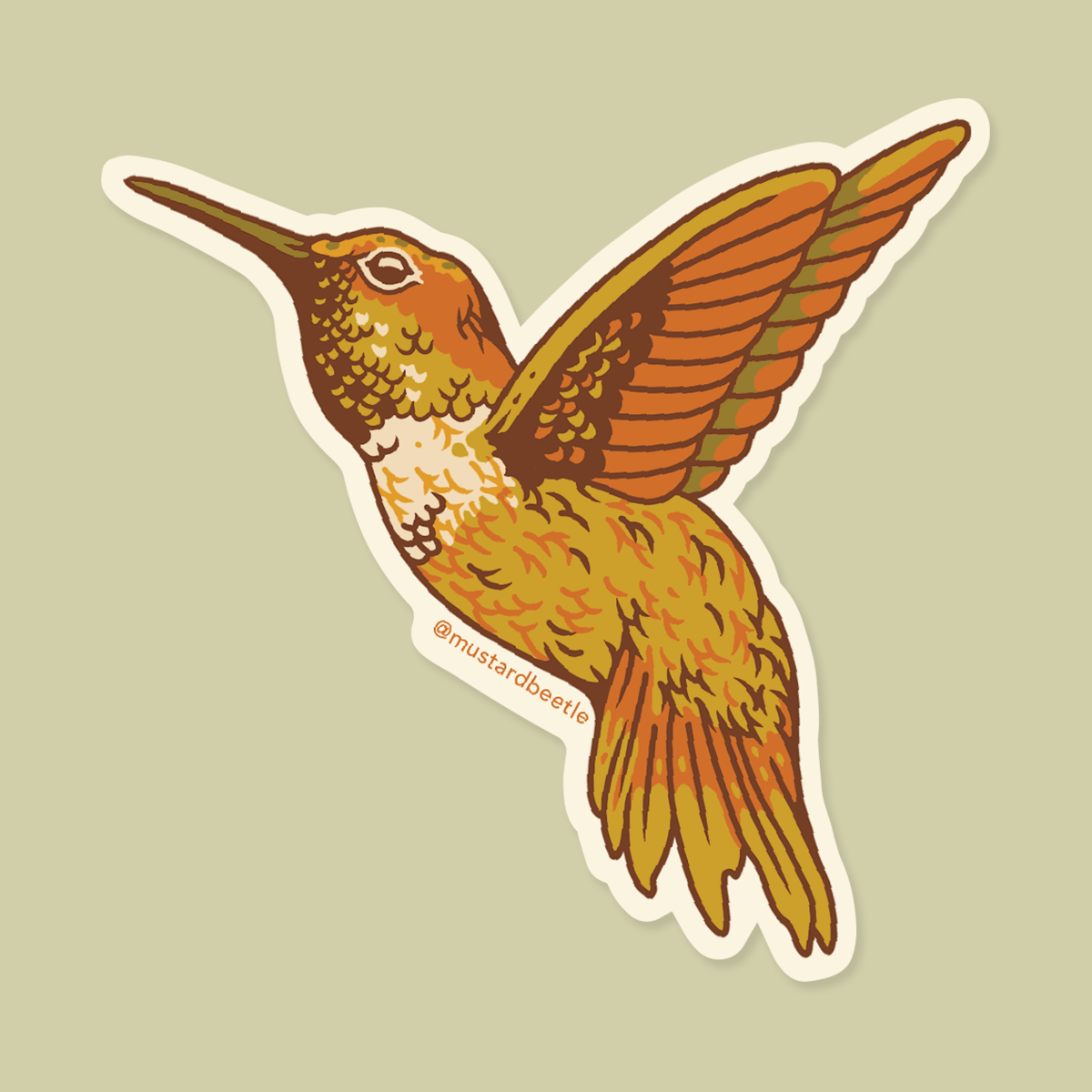 Sticker: Hummingbird (Green)