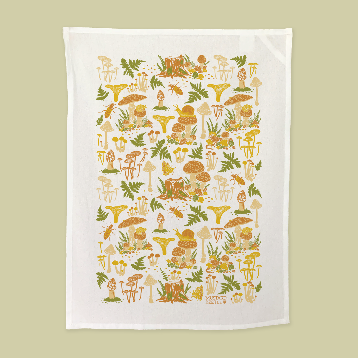 Tea Towel: Mushrooms