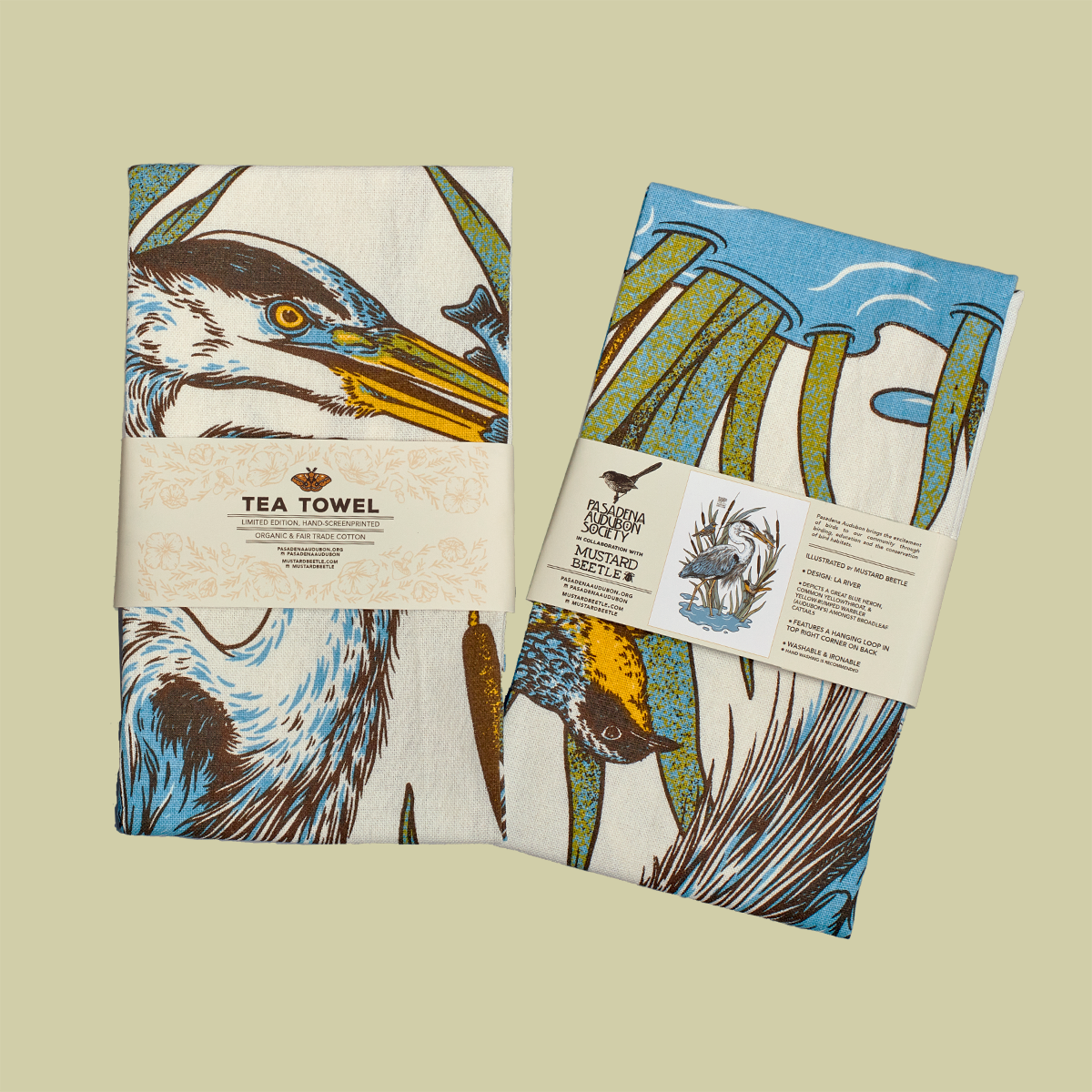 Tea Towel: LA River for Pasadena Audubon