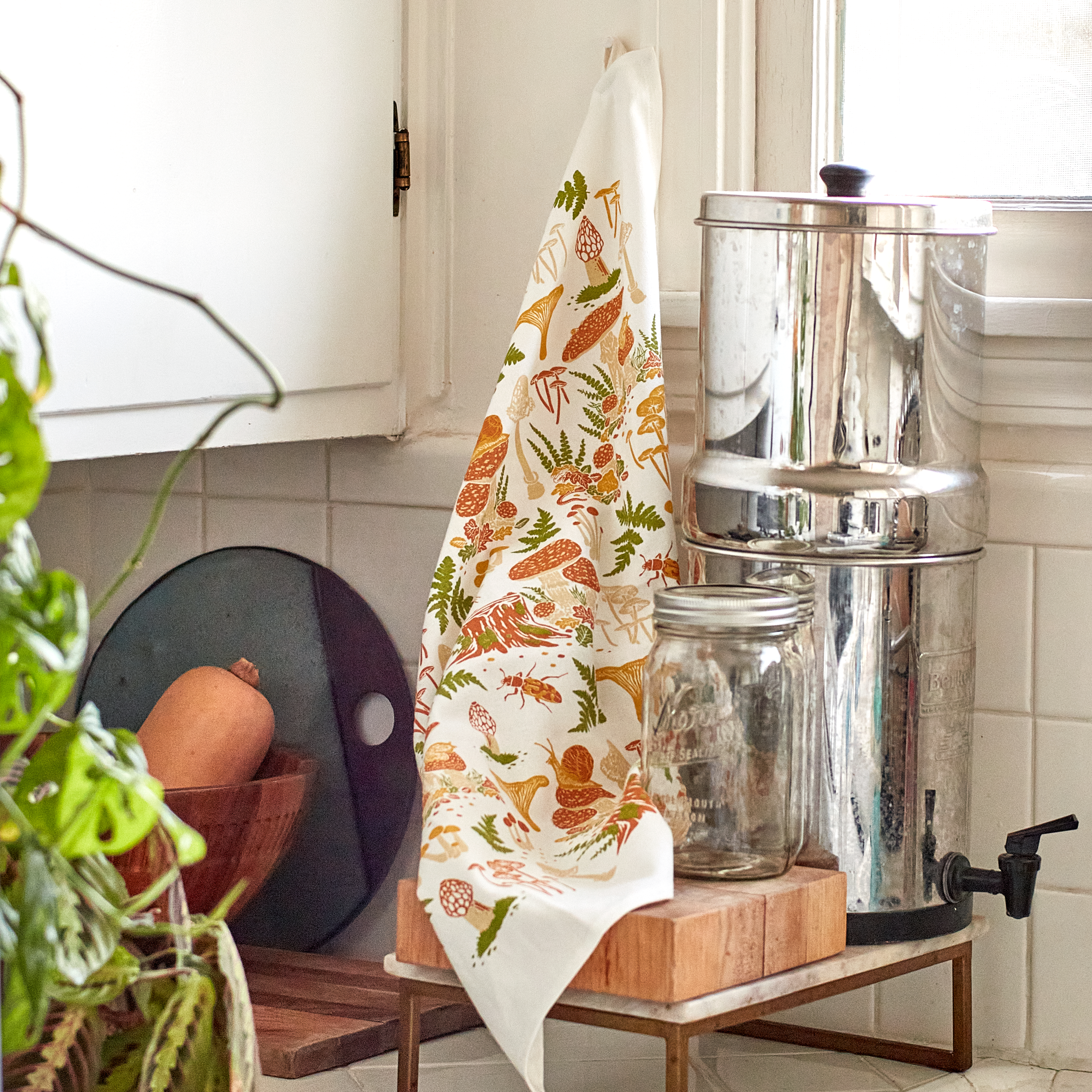 Tea Towel: Mushrooms