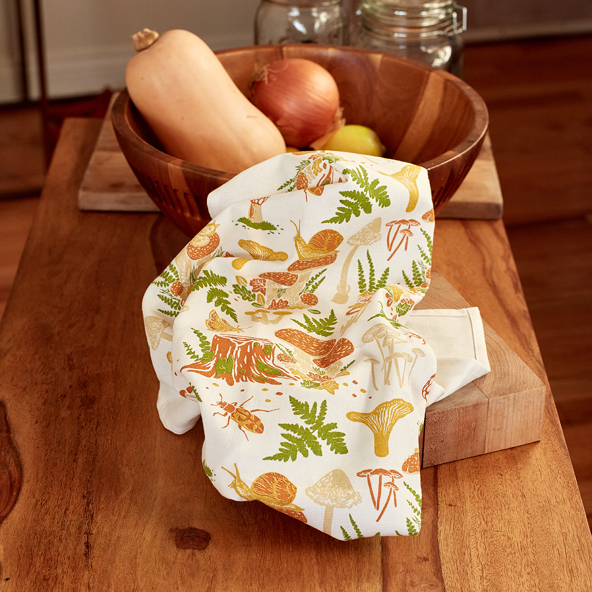 Tea Towel: Mushrooms