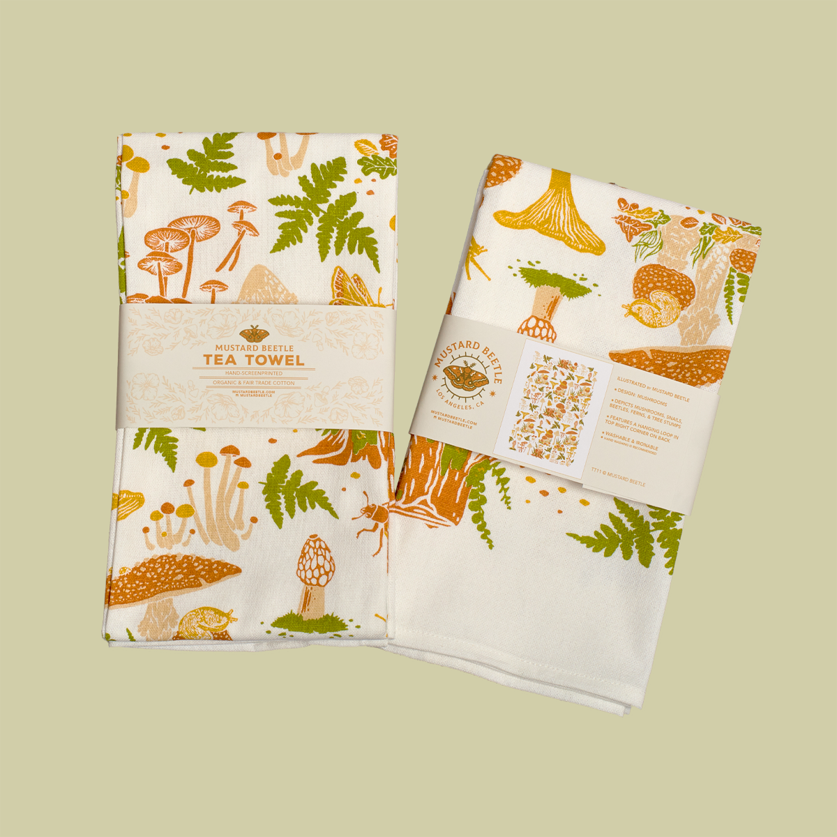 Tea Towel: Mushrooms