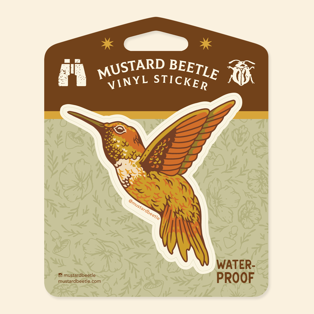 Sticker: Hummingbird (Green)