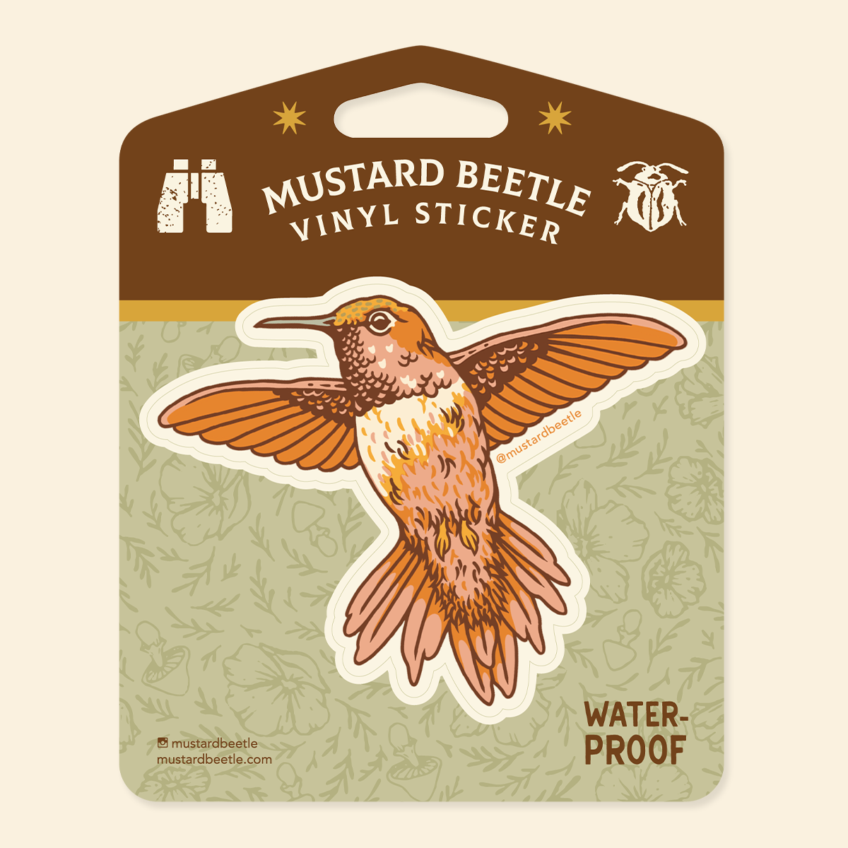 Sticker: Hummingbird (Pink)