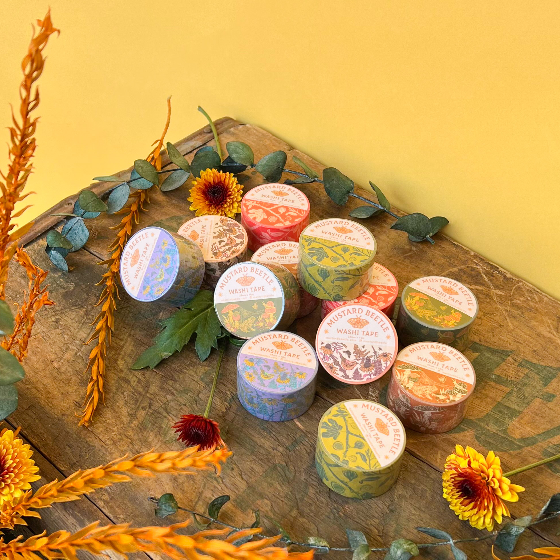 1" Washi Tape Roll: Prairie