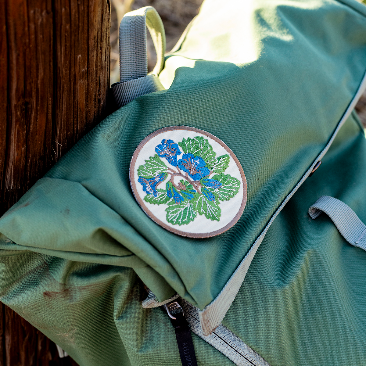Iron on Patch: Desert Bluebells