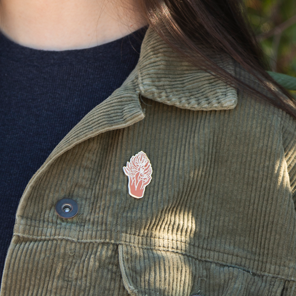 Enamel Pin: Snowplant