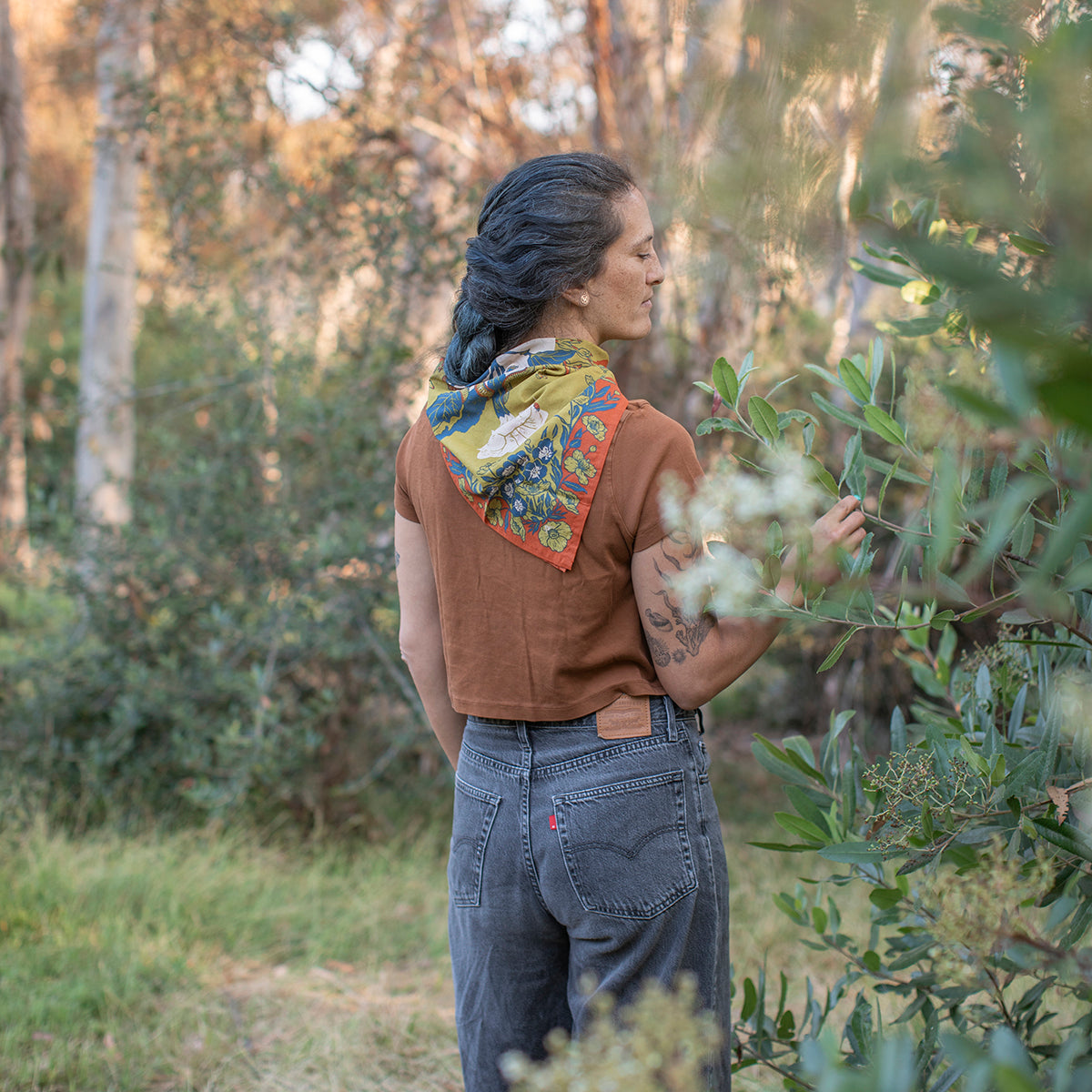 Organic Fair Trade Bandana: San Gabriel Foothills