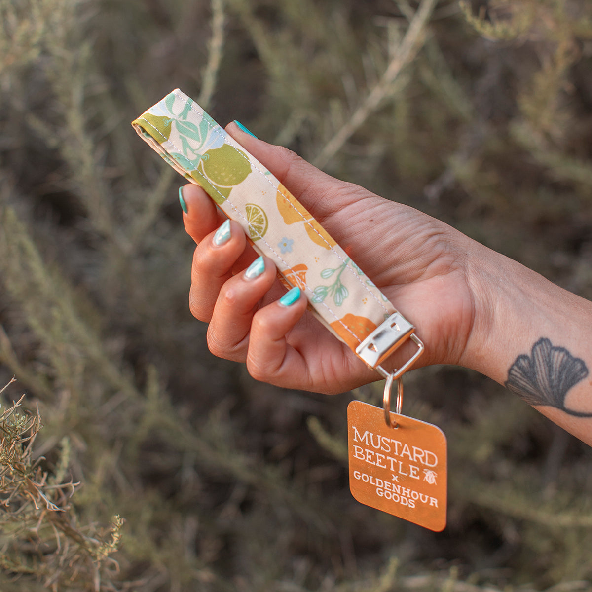ORGANIC KEY FOB - Goldenhour Goods x Mustard Beetle