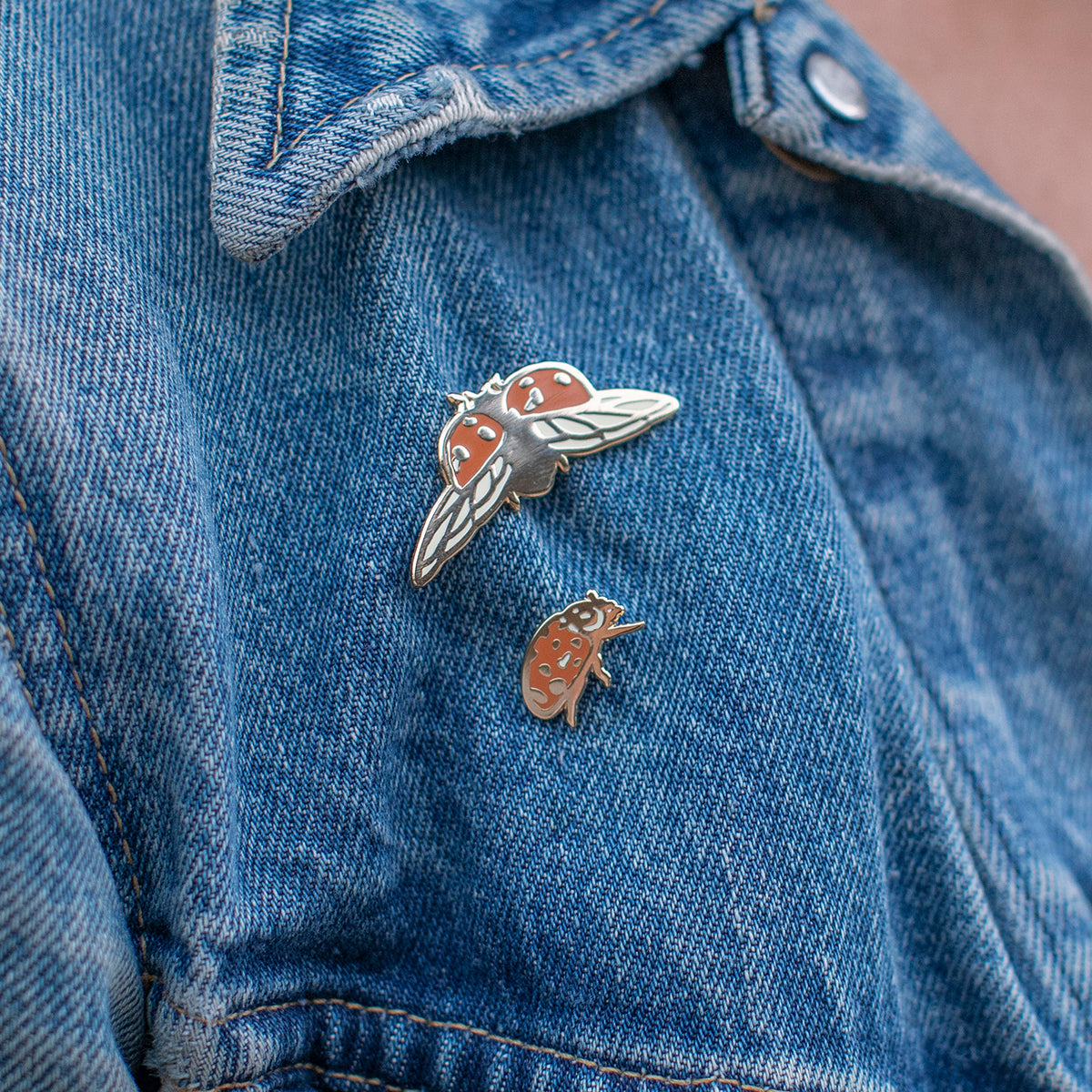 Enamel Pin: Lady Beetles
