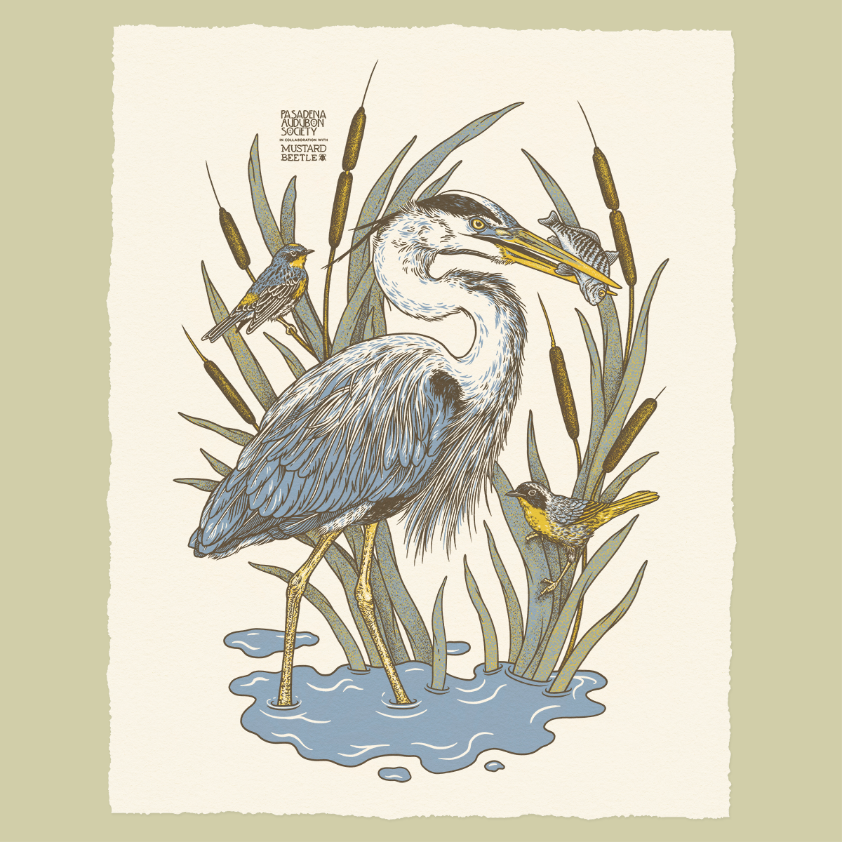 11x14" or 16x20" Giclee Print for Pasadena Audubon: LA River