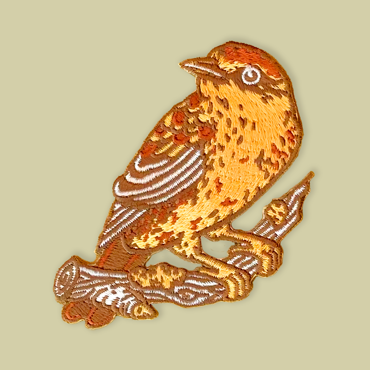 Iron on Patch: Palm Warbler