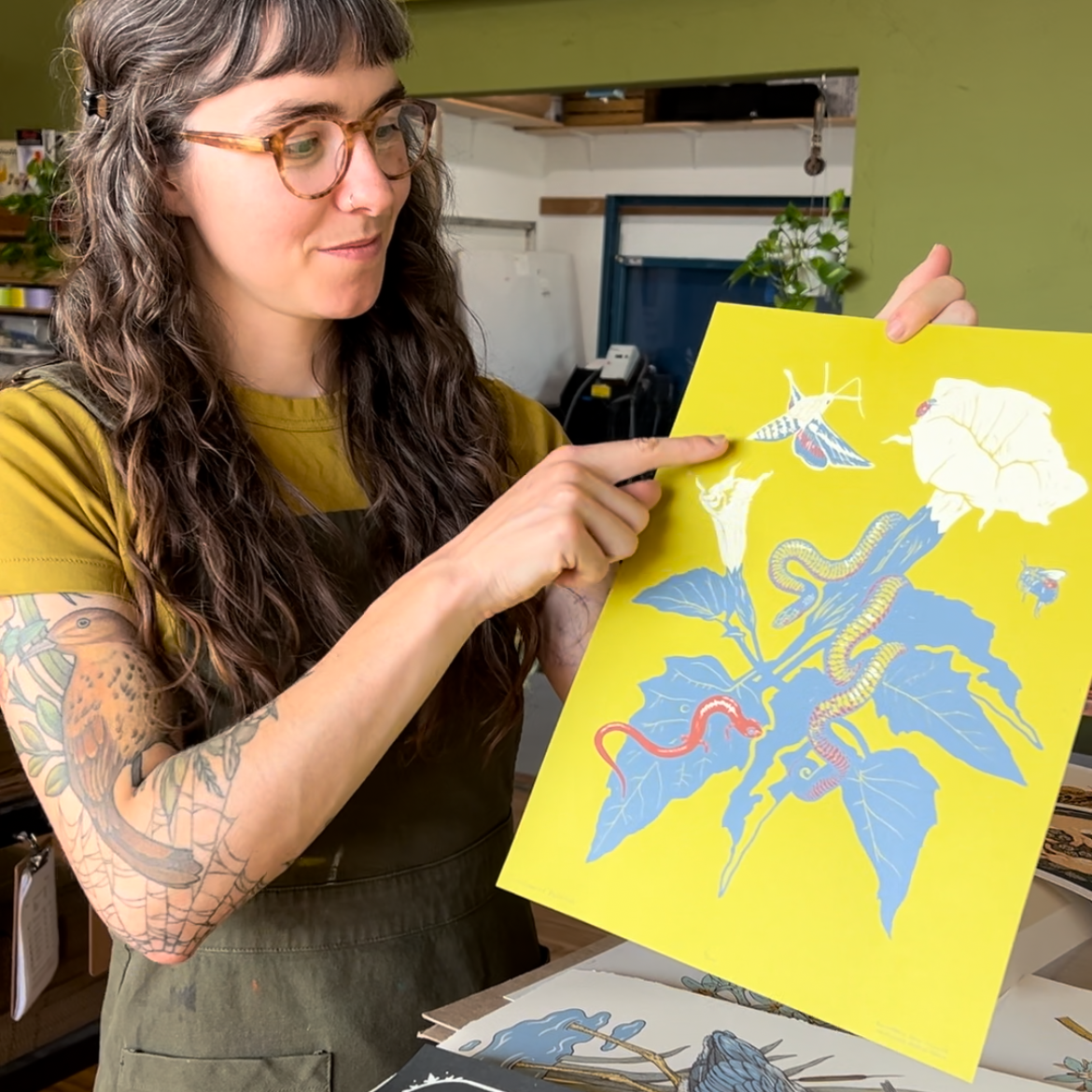 11x14" Screenprint: San Gabriel Foothills