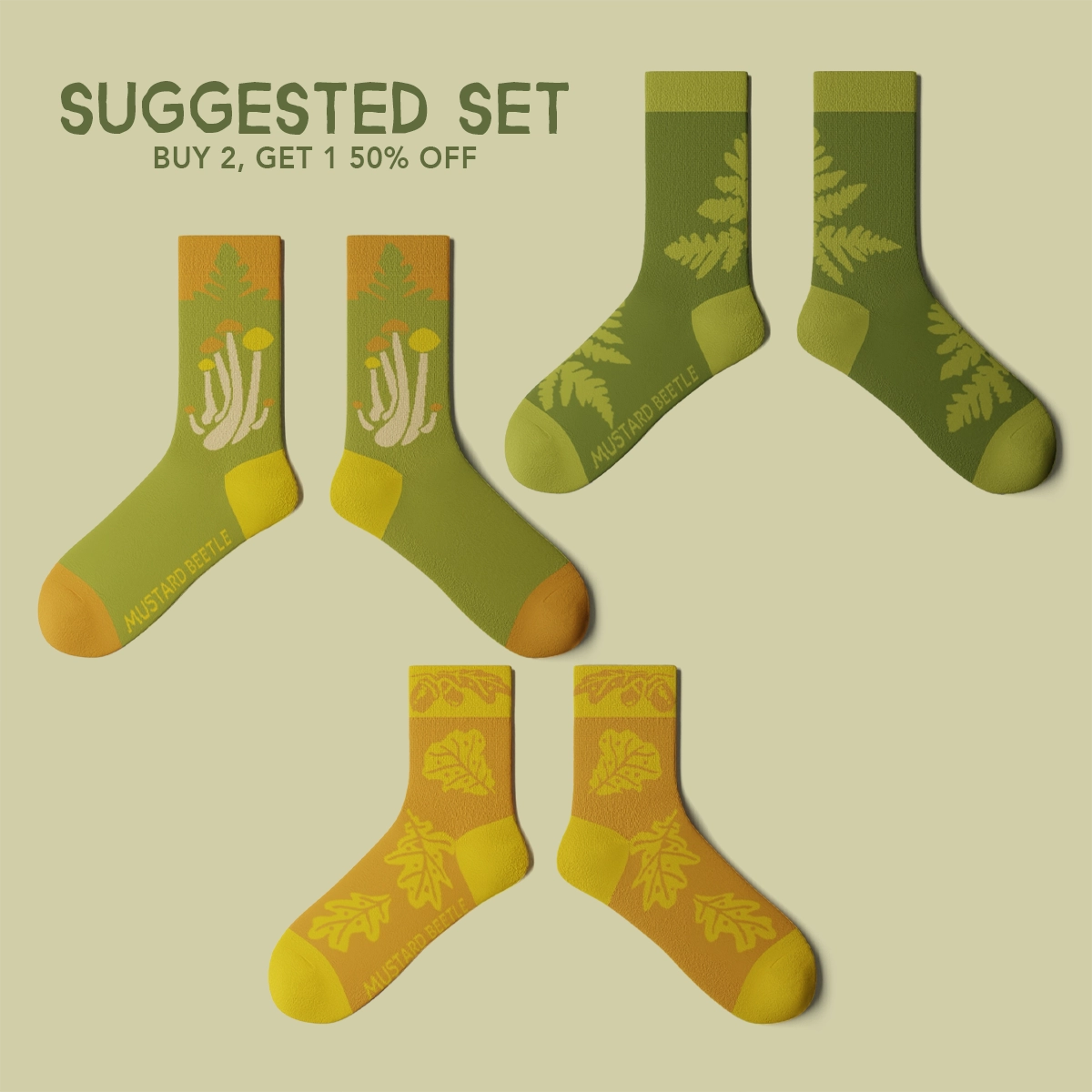Crew Socks: Leaves