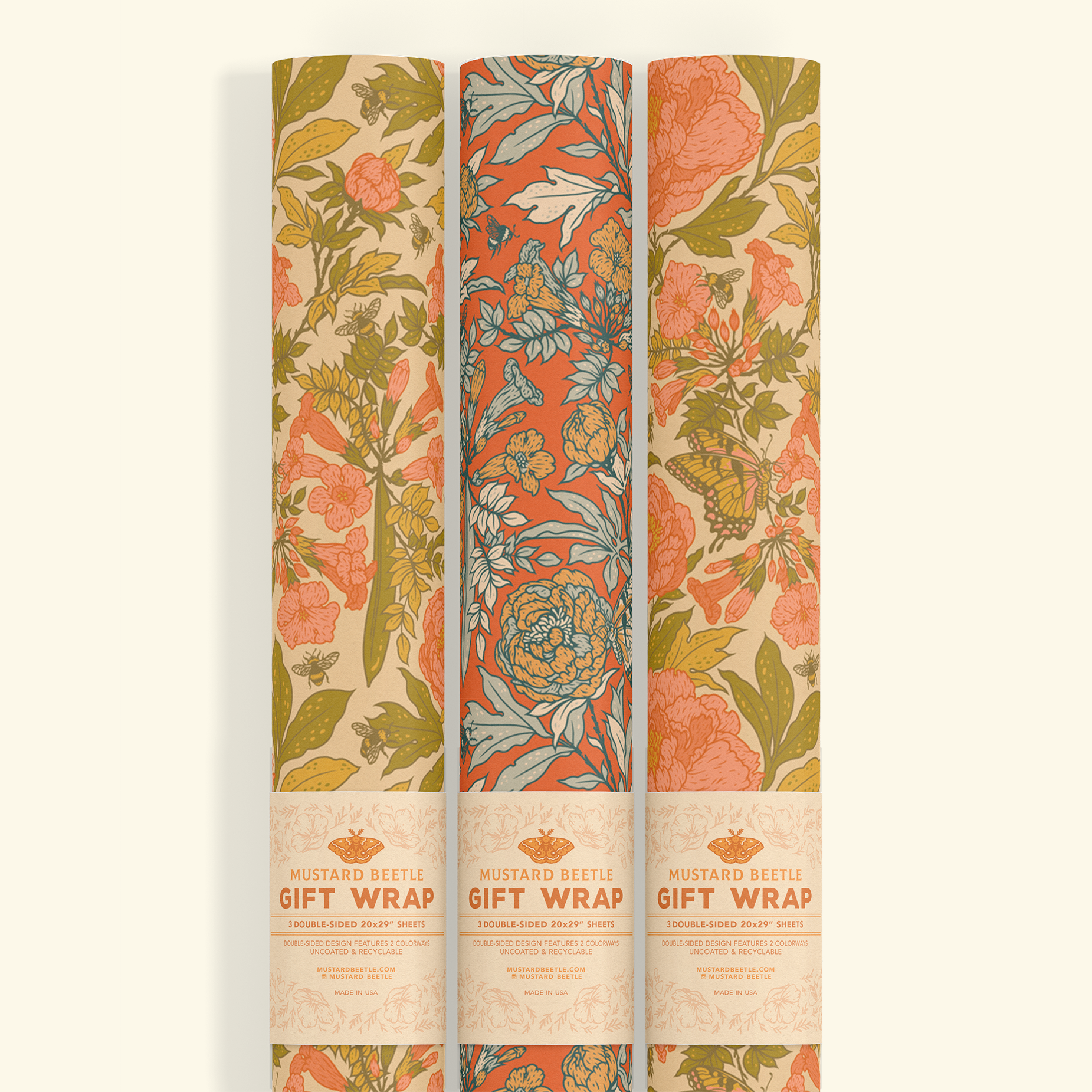 Gift Wrap: Peonies