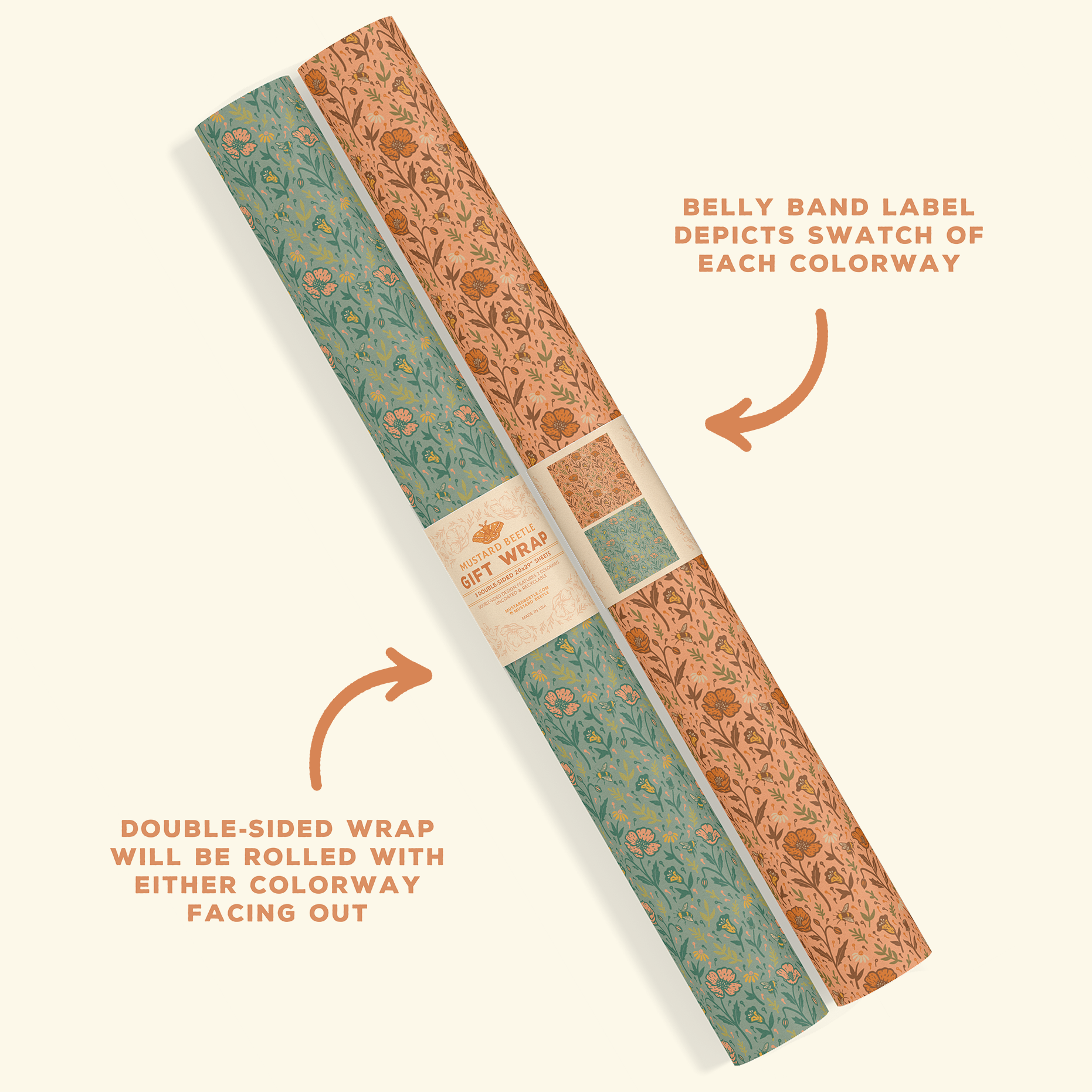 Gift Wrap: Poppies