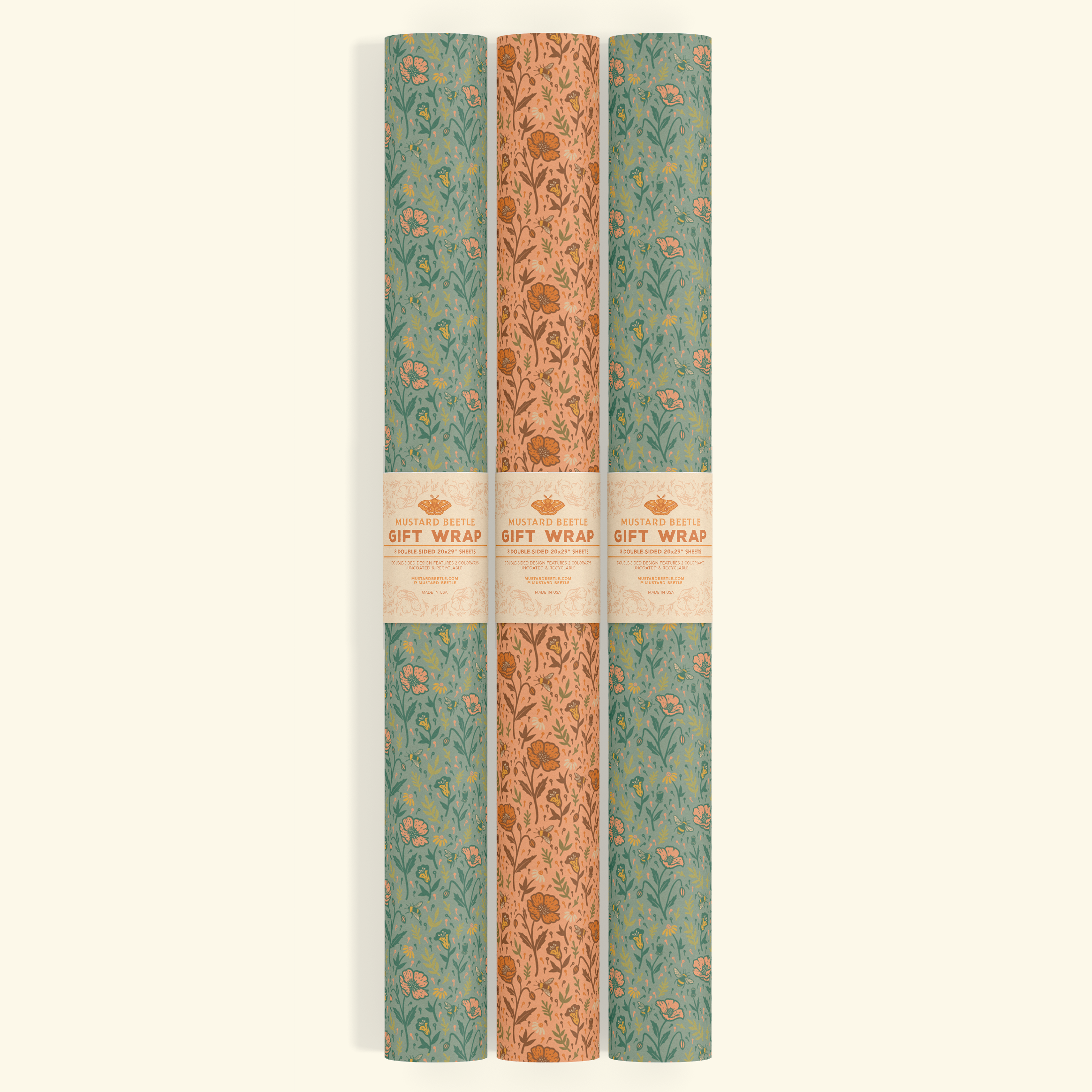 Gift Wrap: Poppies