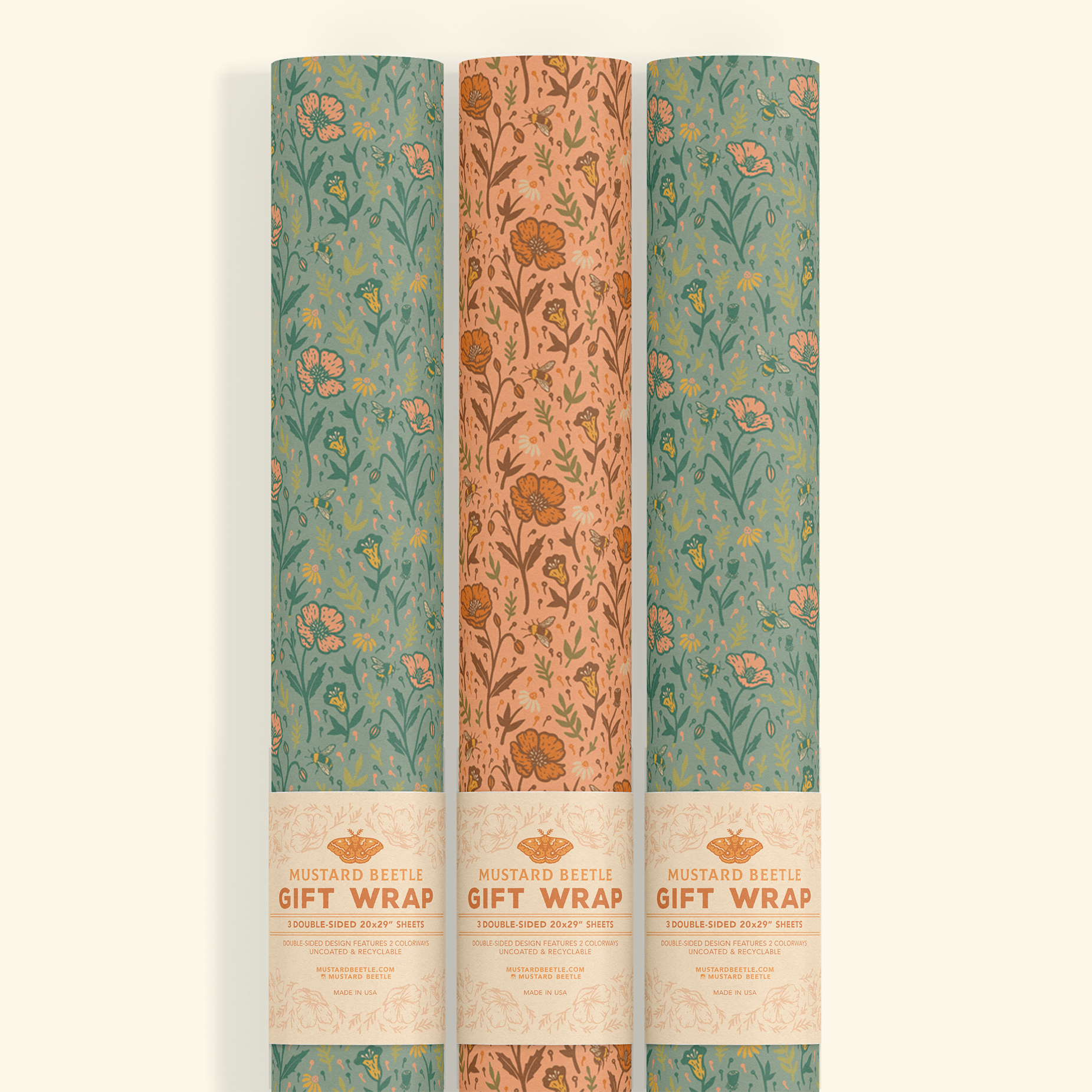Gift Wrap: Poppies