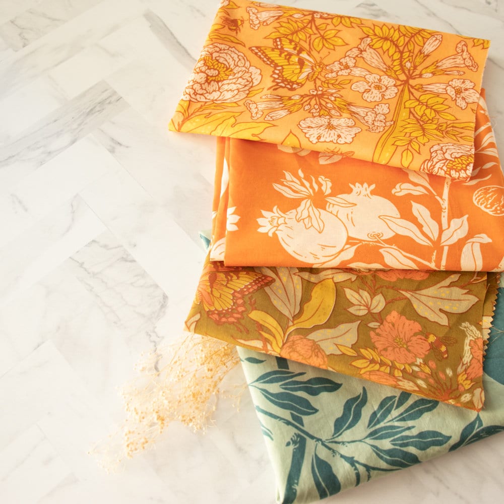 Organic (Lawn) Fabric Yardage Figs: Sage