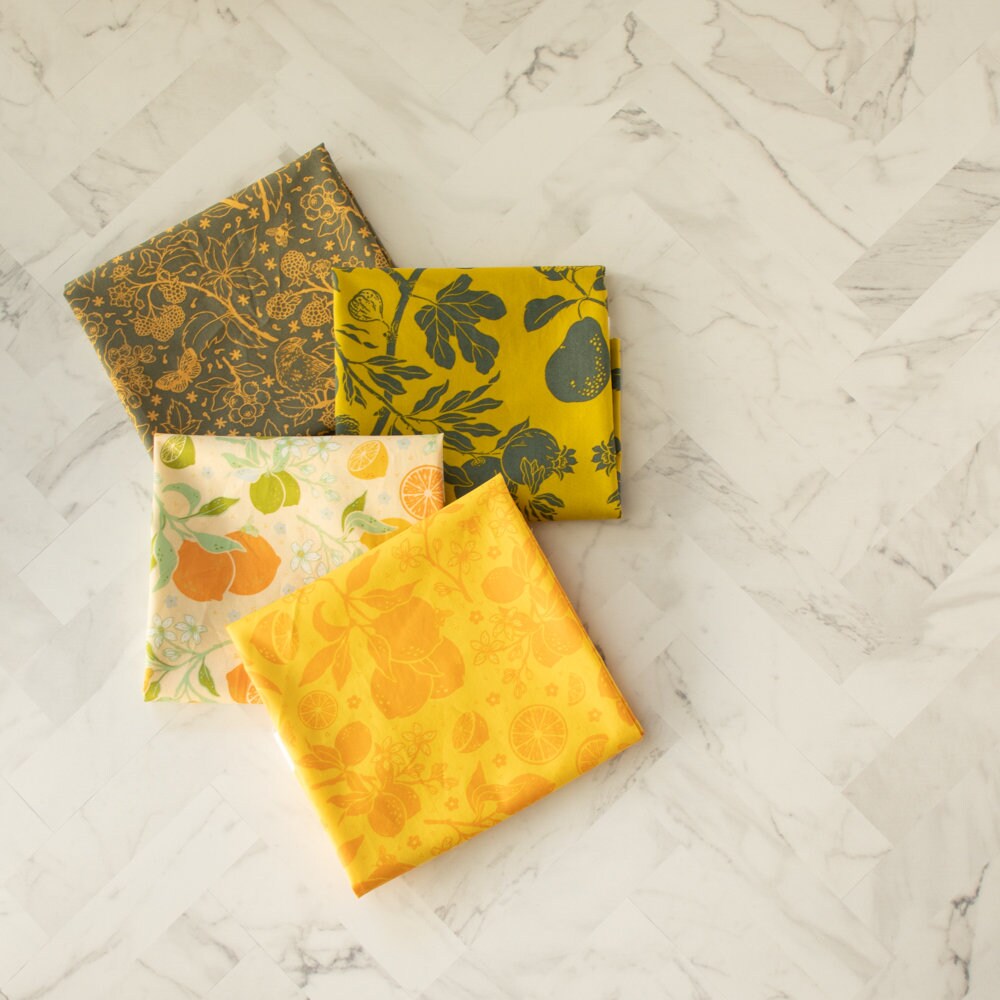 Organic Fabric Yardage Figs: Green