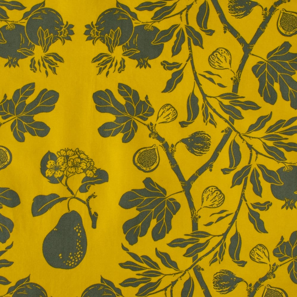 Organic Fabric Yardage Figs: Green
